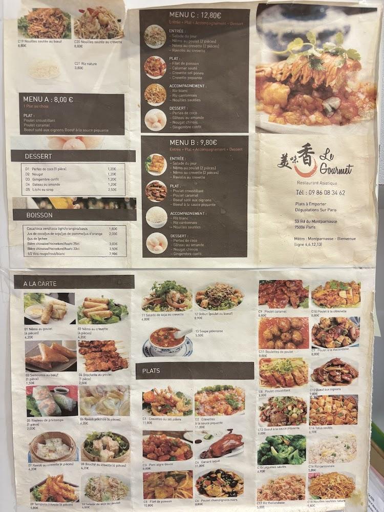 Le Gourmet Traiteur Asiatique - Menu Image 1